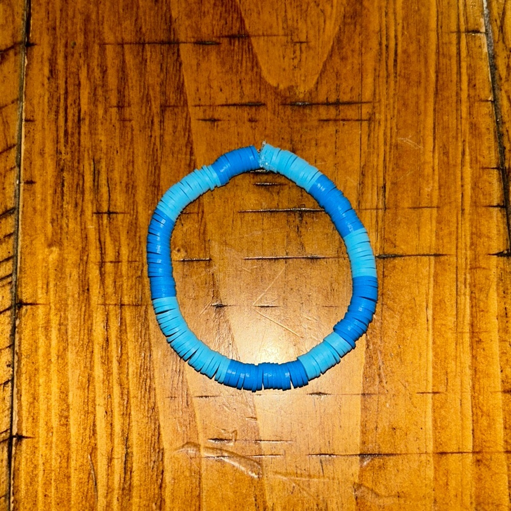 Color block handmade Clay bracelet!